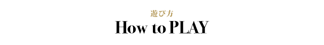 遊び方 How to PLAY