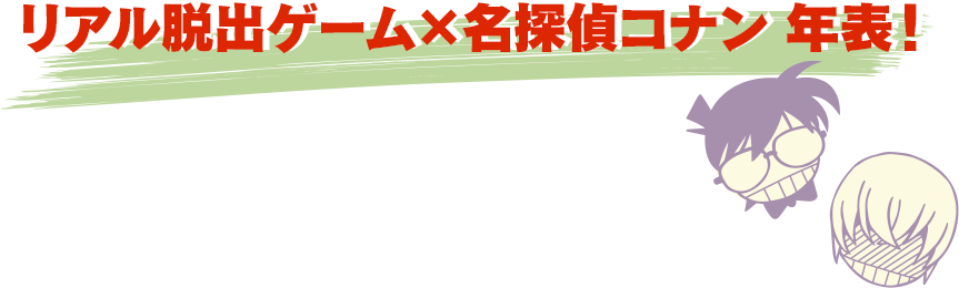 リアル脱出ゲーム×名探偵コナンの歴史