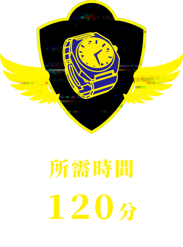 所需時間：120分※遊戲時間：60分