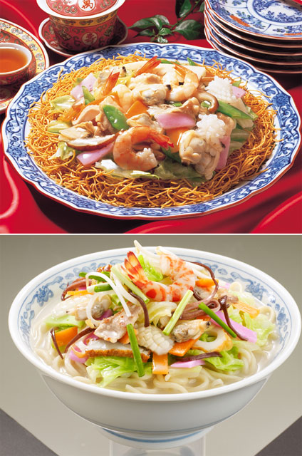 長崎県特産品 長崎ちゃんぽん 長崎ちゃんぽん・皿うどん詰め合せ (各6食入)