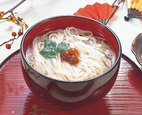秋田県特産品 手延うどん　稲庭延打饂飩（生） 5食入り ×３