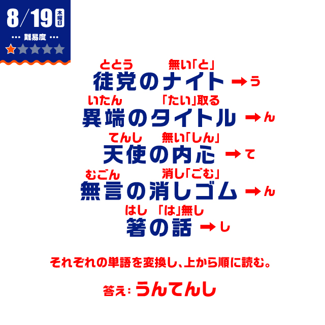 8/19の謎