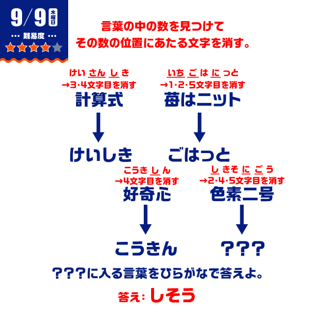 9/9の謎