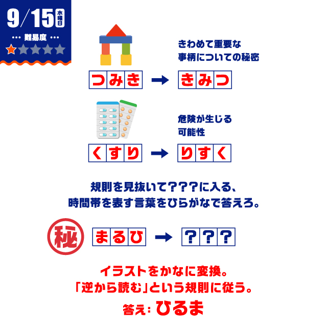 9/15の謎