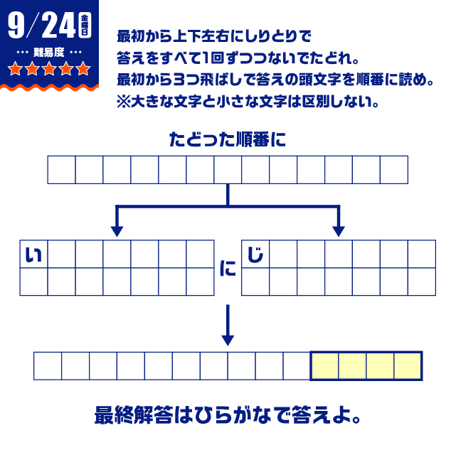 9/24の謎