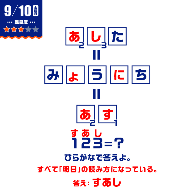 9/10の謎