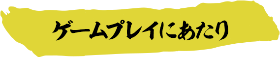 ゲームプレイにあたり