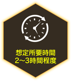 想定所要時間：2～3時間程度