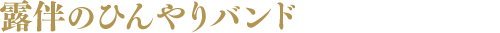 露伴のひんやりバンド