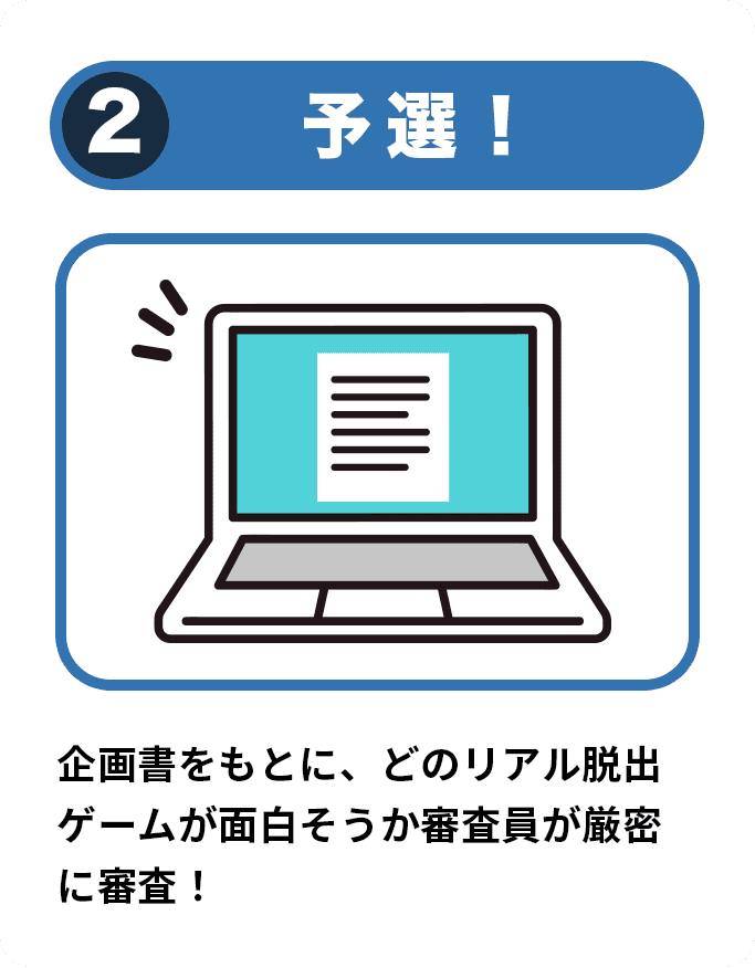 予選！企画書をもとに、どのリアル脱出ゲームが面白そうか審査員が厳密に審査！