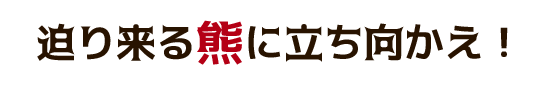 迫り来る熊に立ち向かえ！