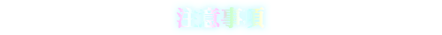 注意事項
