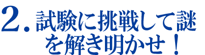 謎を解き明かせ