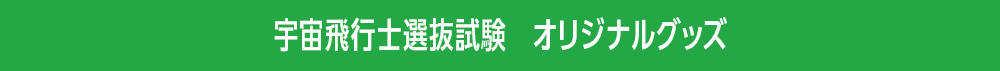 宇宙飛行士選抜試験 オリジナルグッズ