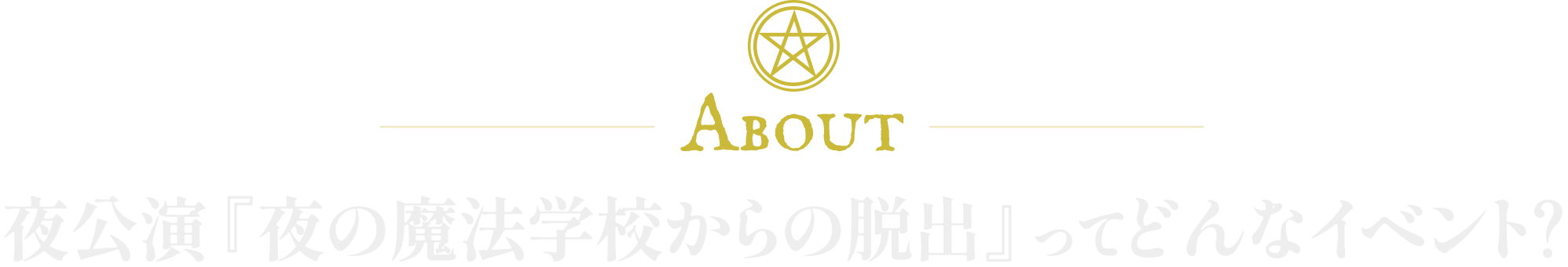 About 魔法遊園地脱出ってどんなイベント？