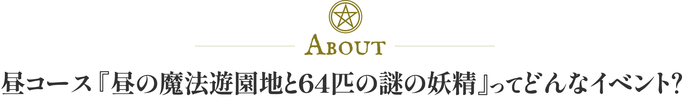 About 魔法遊園地脱出ってどんなイベント？